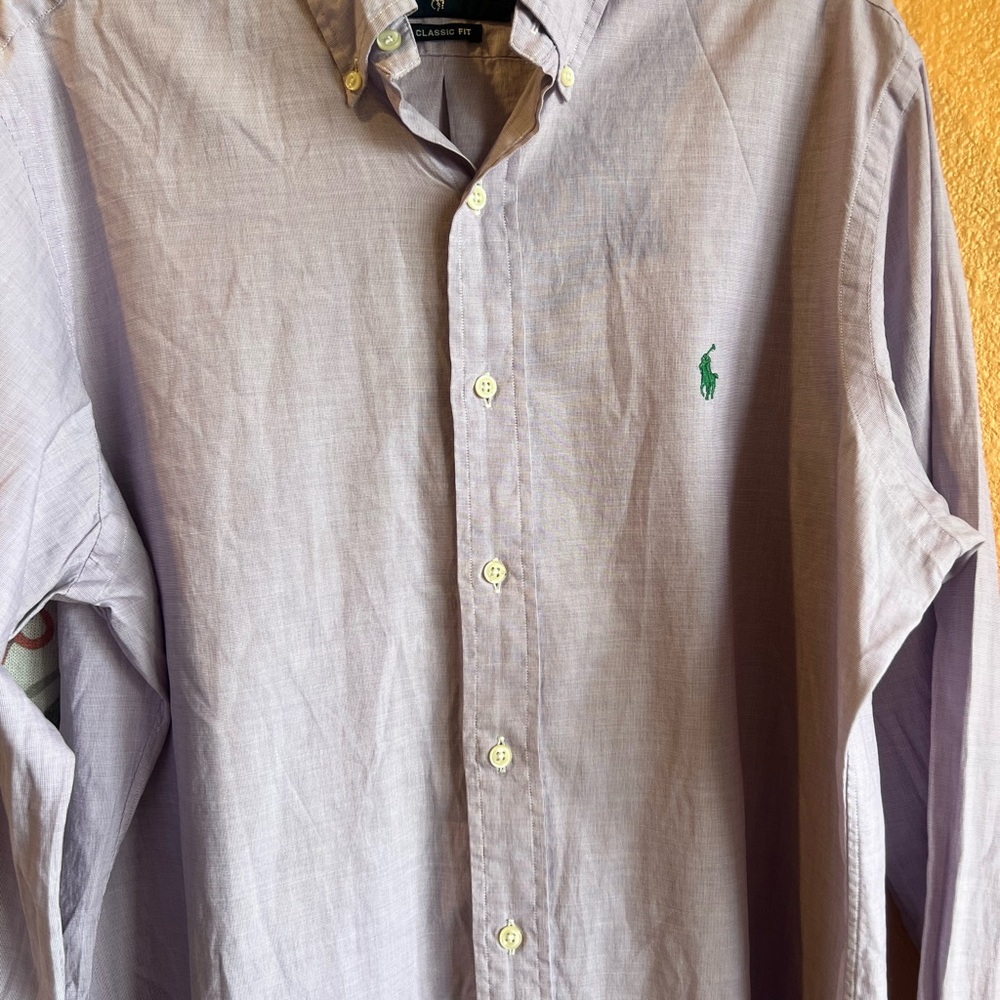 Men's Classic Fit Purple Shirt